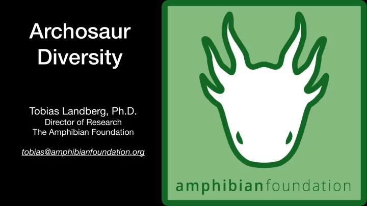 archosaur diversity