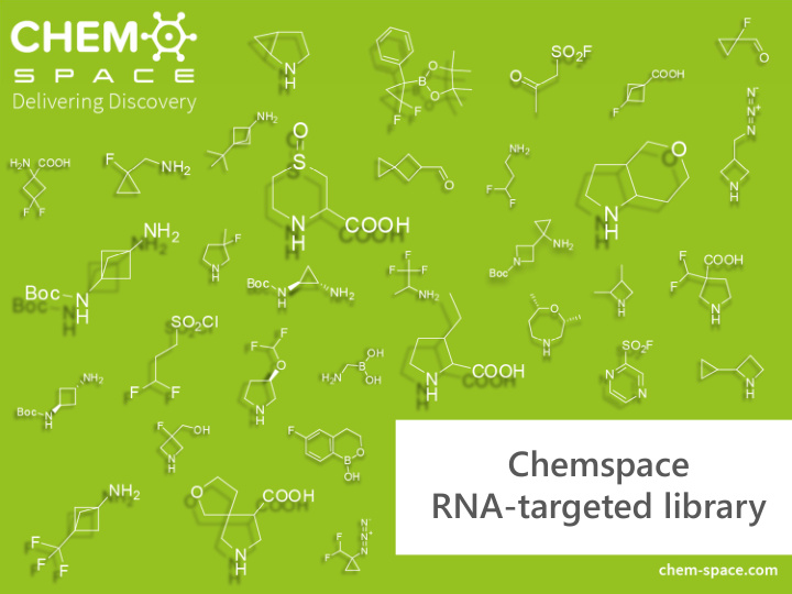 chemspace rna targeted library description