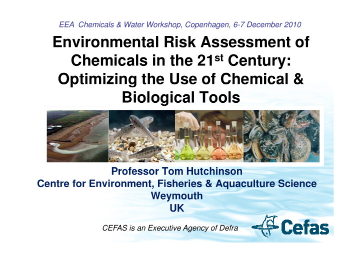 environmental risk assessment of chemicals in the 21 st