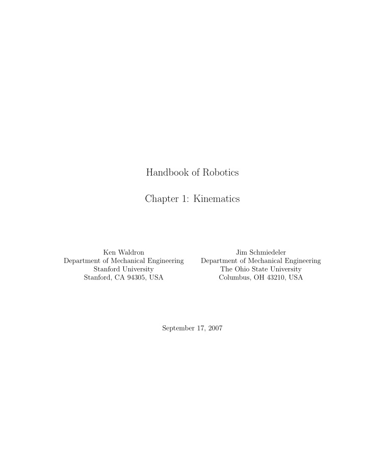handbook of robotics chapter 1 kinematics