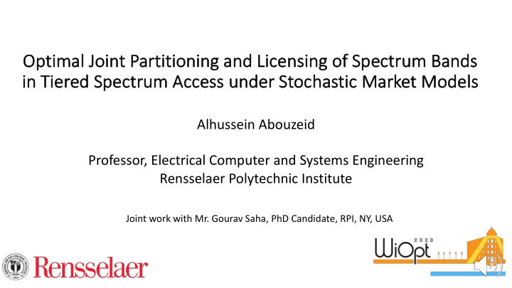 op optimal joint partitioning and lice censi sing of sp