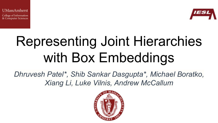 representing joint hierarchies with box embeddings