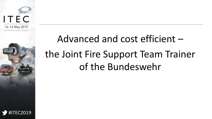 advanced and cost efficient the joint fire support team