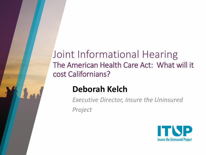 joint informational hearing the american healt lth care