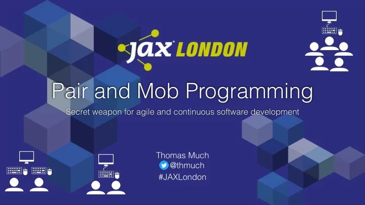 pair and mob programming