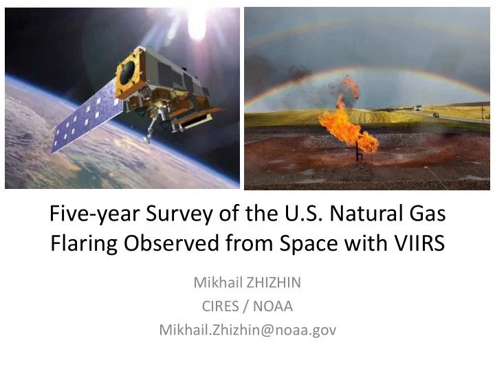 five year survey of the u s natural gas flaring observed