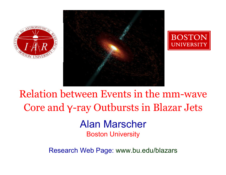 core and ray outbursts in blazar jets