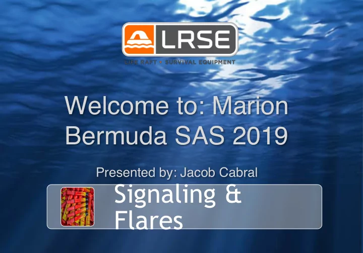 signaling flares