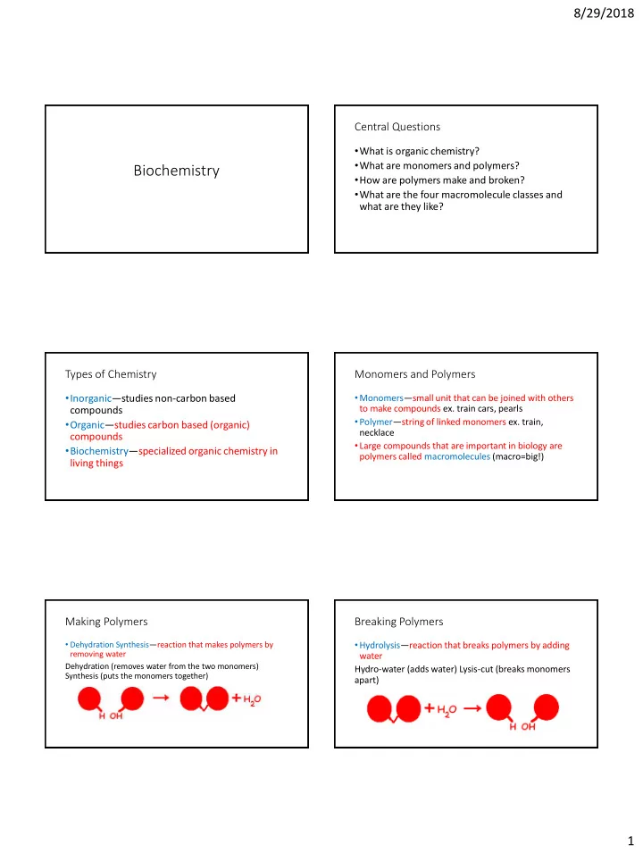 biochemistry