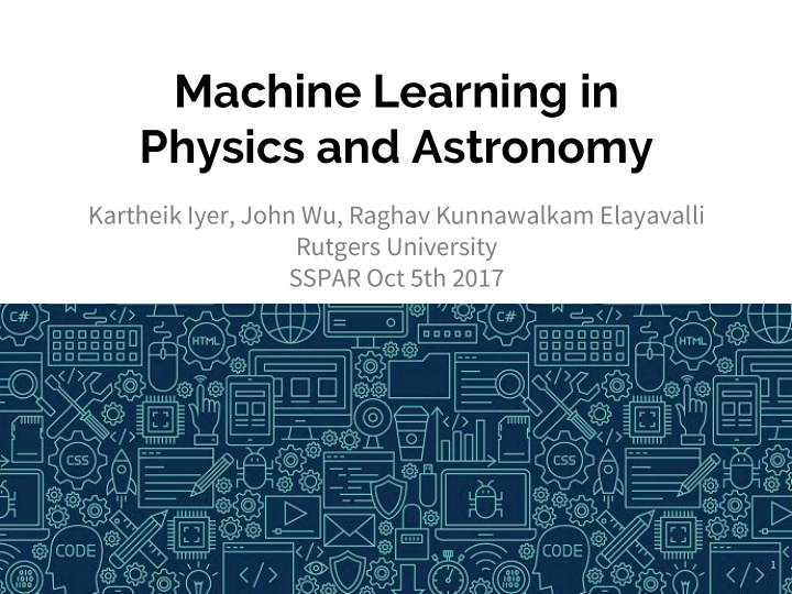 machine learning in physics and astronomy