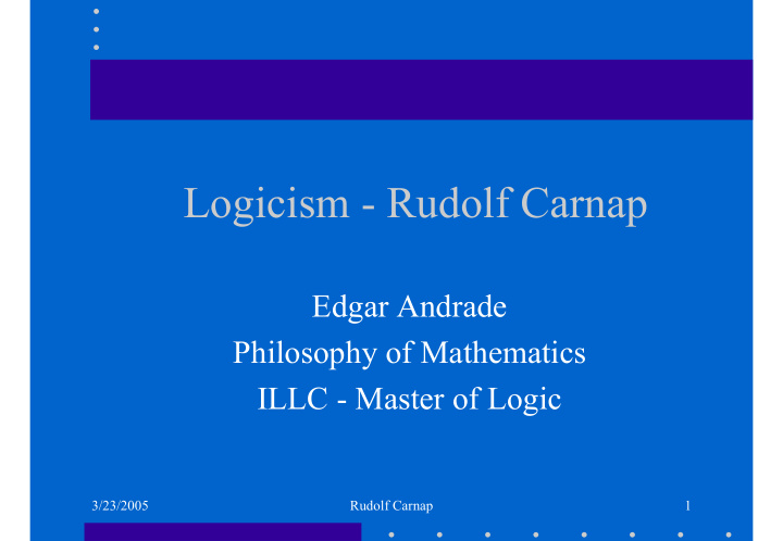 logicism rudolf carnap