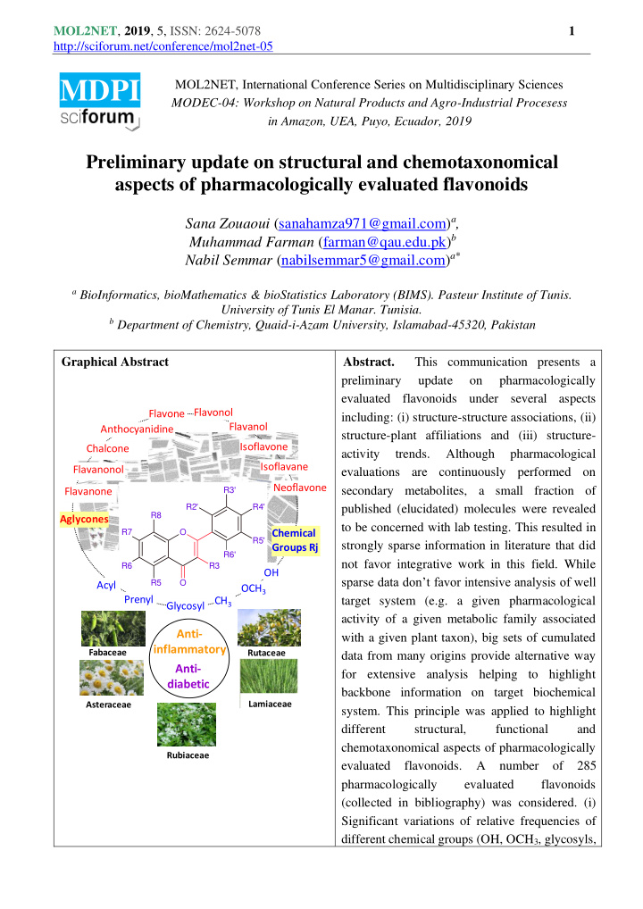 mol2net 2019 5 issn 2624 5078 2 http sciforum net