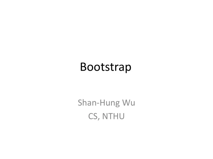 bootstrap