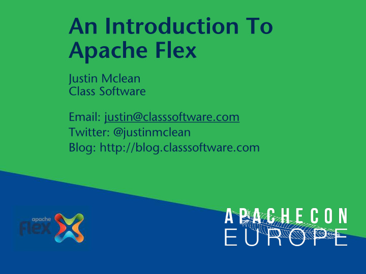 an introduction to apache flex