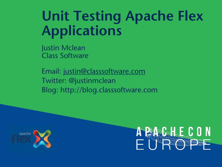 unit testing apache flex applications