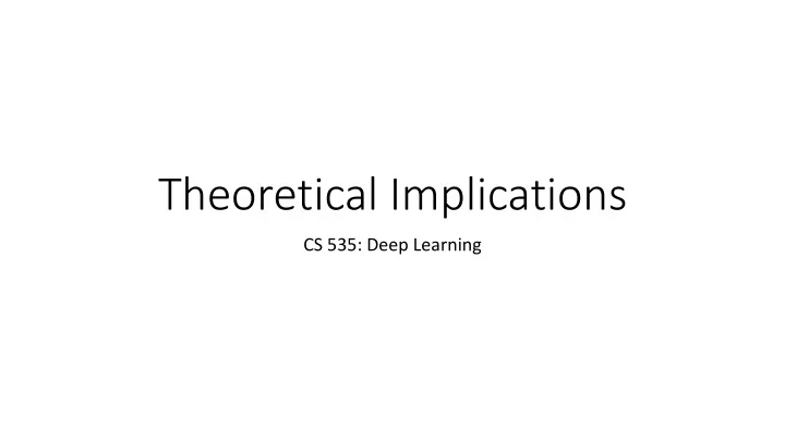 theoretical implications
