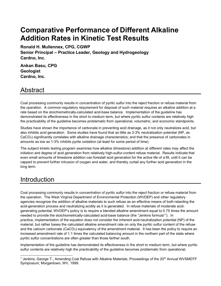 addition rates in kinetic test results