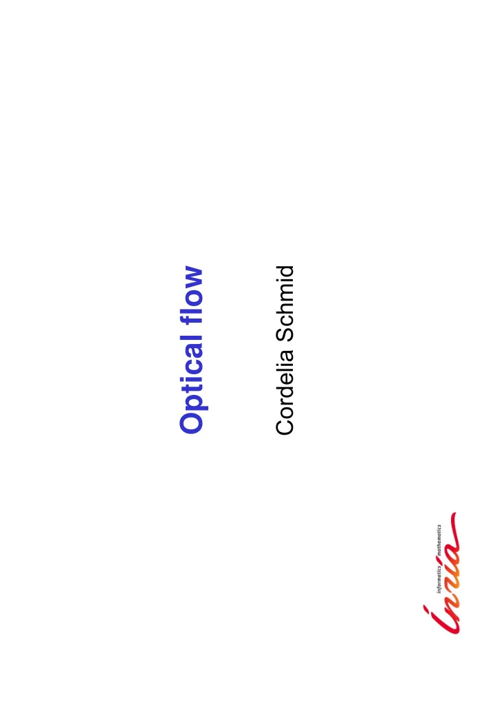 optical flow