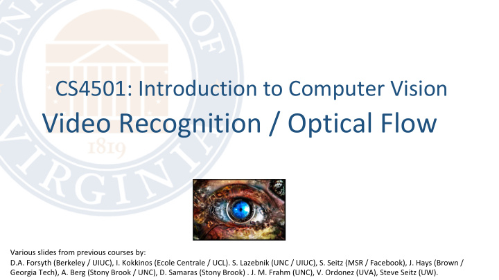 video recognition optical flow
