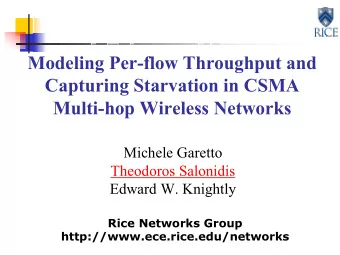 Modeling Per-flow Throughput and  Capturing Starvation in CSMA  Multi-hop Wireless Networks