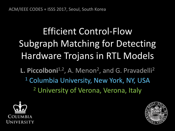 efficient control flow subgraph matching for detecting