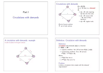 Part I  d v &gt; 0 : sink requiring d v flow into this node.  2  2  3  d v &lt; 0 : source