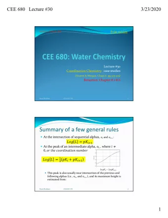 Summary of a few general rules  At the intersection of sequential alphas,  i and  i+1 :