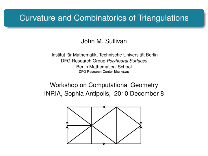 curvature and combinatorics of triangulations