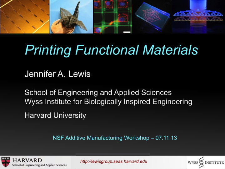 printing functional materials