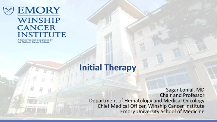initial therapy