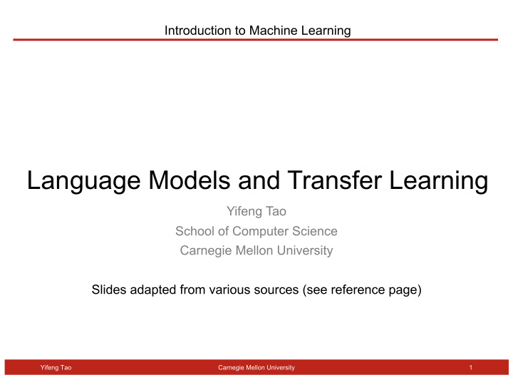 language models and transfer learning