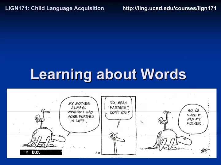 learning about words learning about words announcements