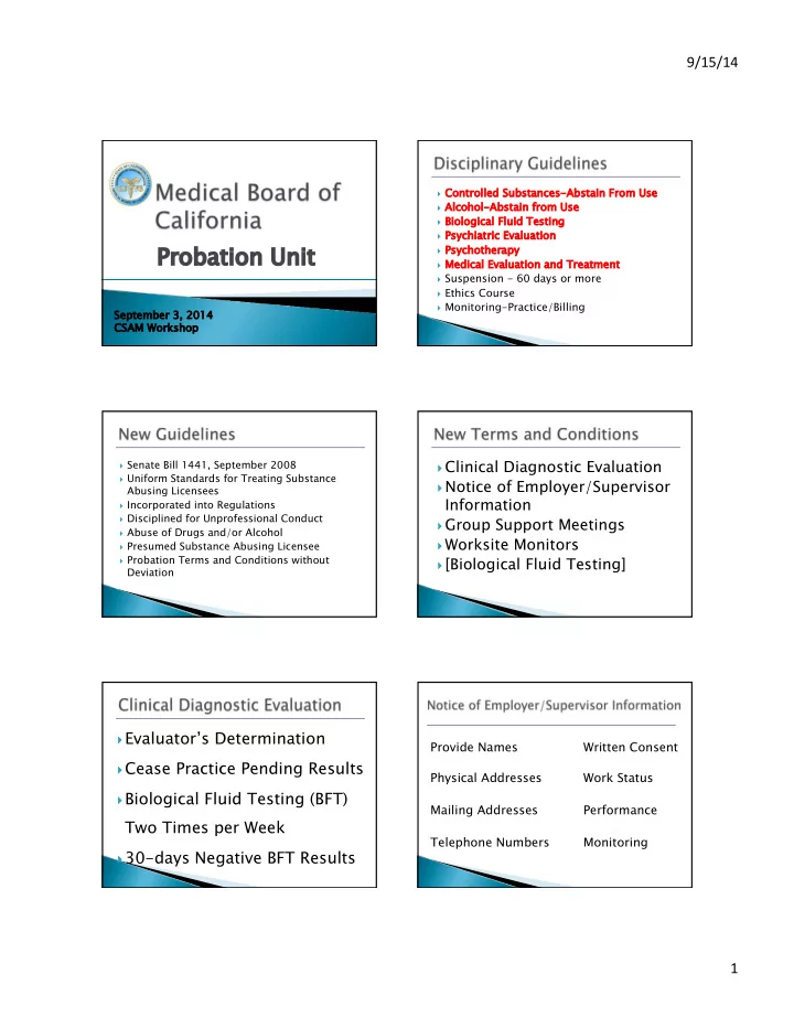 probati tion unit t