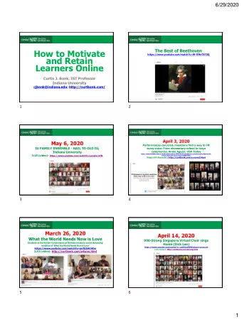 and Retain  Learners Online  Curtis J. Bonk, IST Professor  Indiana University  cjbonk@indiana.edu;