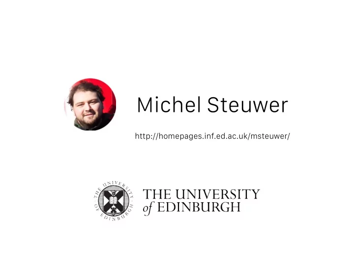 michel steuwer