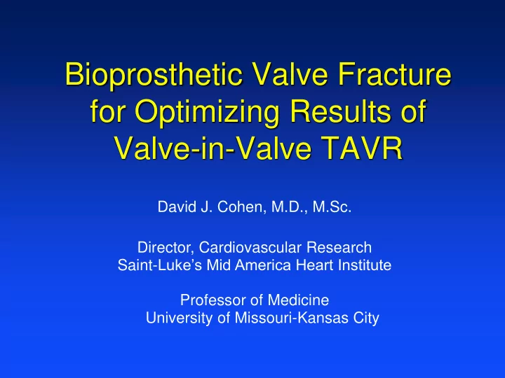 valve in valve tavr