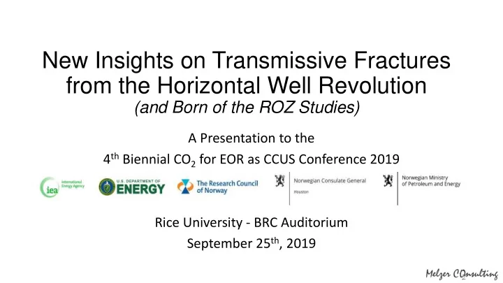 from the horizontal well revolution