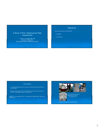 1  Definition  Clinical diagnosis is by either.  Disorder characterized by low bone mass and