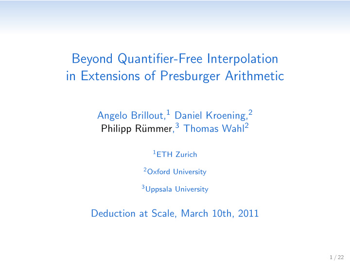 beyond quantifier free interpolation in extensions of