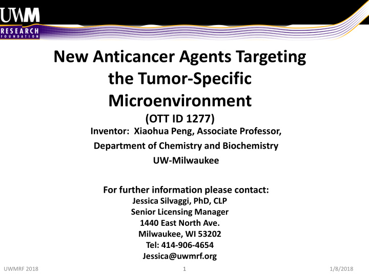 new anticancer agents targeting