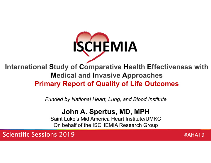 international study of comparative health effectiveness