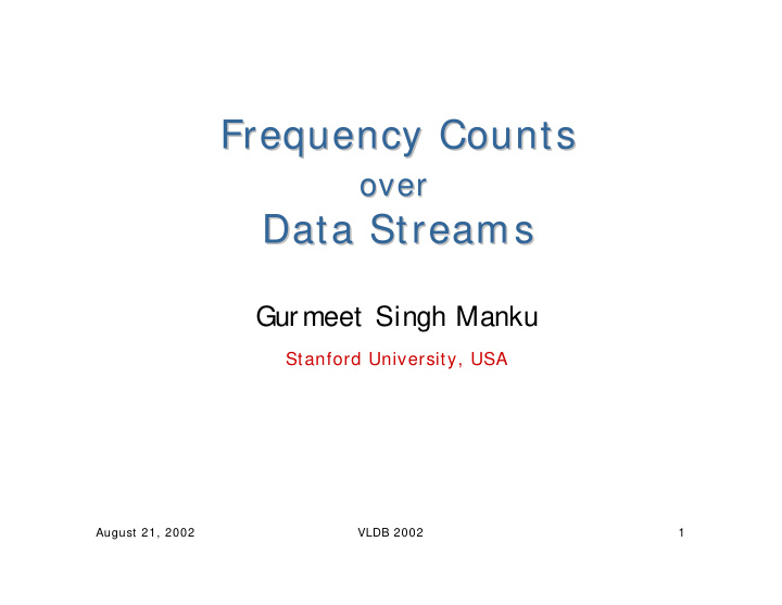 frequency counts frequency counts