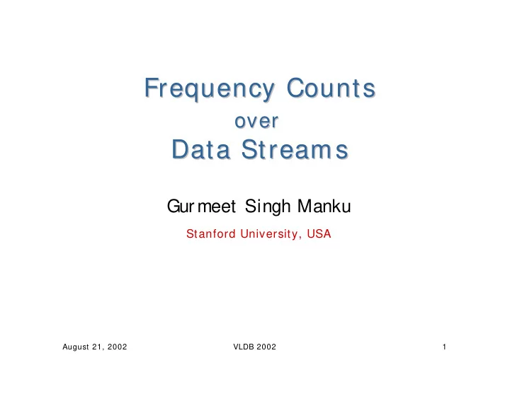 frequency counts frequency counts