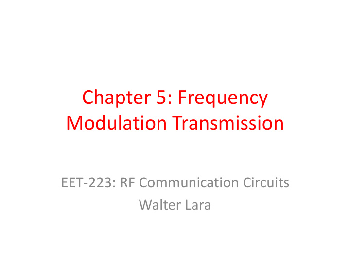 chapter 5 frequency