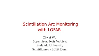 Outline:  2  .  S  c  i  n  t  i  l  l  a  t  i  o  n  a  r  c  s  o  u  r  c  e  s  :  2.1