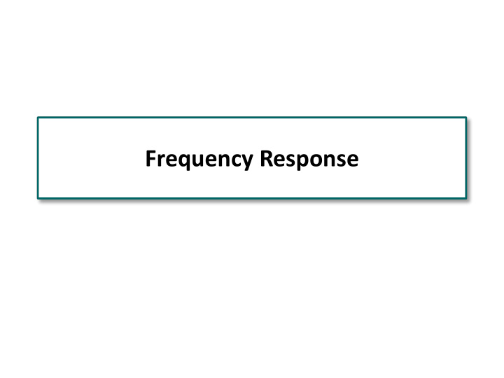 frequency response impact of coupling capacitors 1