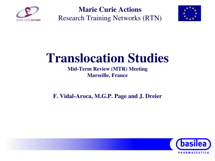 translocation studies