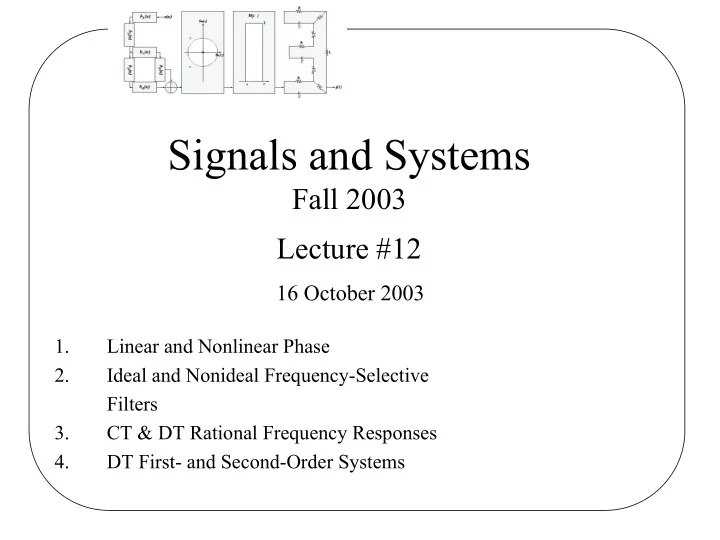 signals and systems