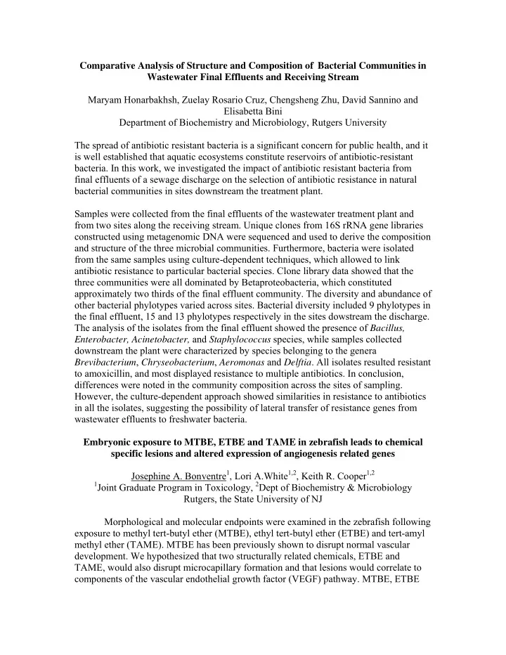 comparative analysis of structure and composition of