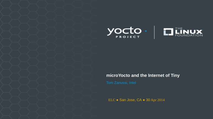 microyocto and the internet of tiny
